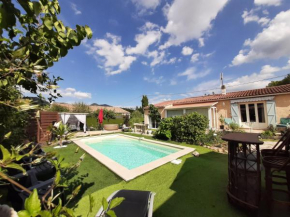 Eclats du Sud, villa les Cigales avec piscine, spa et sauna